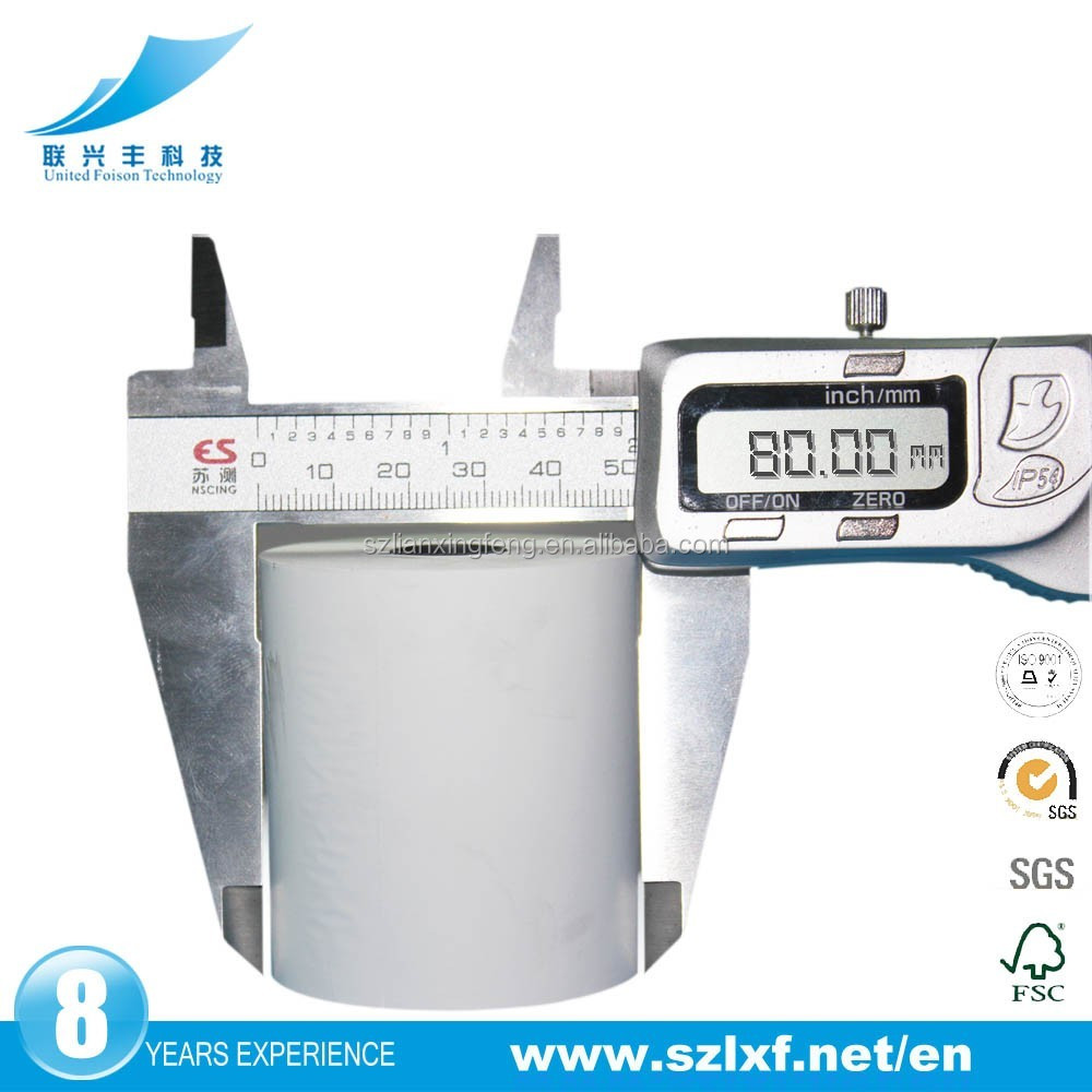 BPA-freies 80x80 Direkt-Thermo-Kassenrollenpapier Thermo-Pos-Papier mit Papierkern
