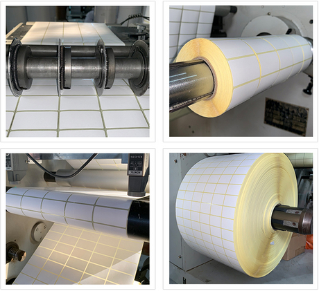 Wasserdichtes Logistik-Express-Thermoversandetikett zum Drucken von Barcode-Thermoetiketten