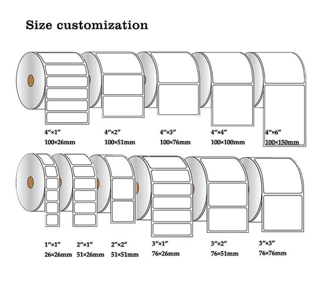Klebepapier, kundenspezifische Thermoaufkleber, Rolle, direkte Thermoetiketten, 100 x 150, Versandetiketten, Drucken von Barcode-Etiketten, Rolle